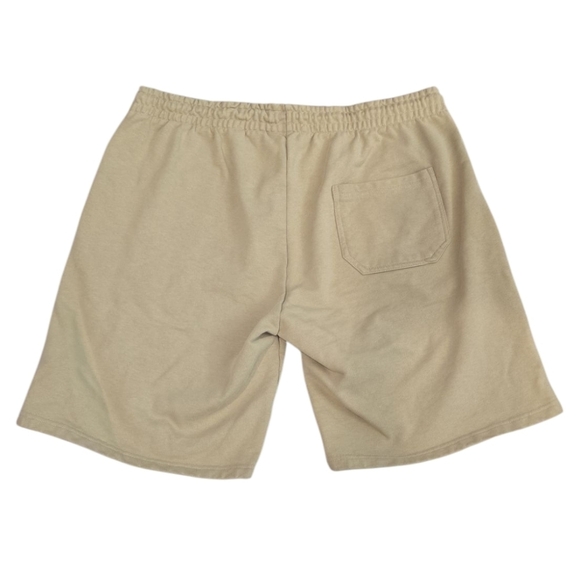 DAILY PAPER MEN'S SCRIPT LOGO SHORT IN TWILL BEIGE. SIZE X-LARGE. - Picture 3 of 11